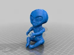Alien Baby Inside A Jar