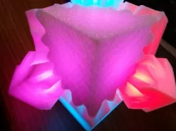 BlinkyCube - RGB addressable lights in the gear cube.