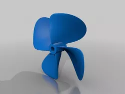 boat propeller customizable - OpenSCAD nSpline() library with show cases