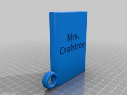 Crabtree book keychain
