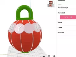 CraftML Ornament Custom Message