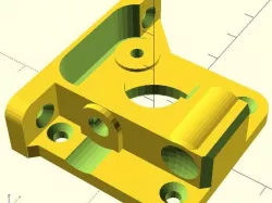 Direct Drive NEMA17 extruder block, spring loaded, fully compatible with Replicator 2X extruder lever