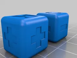 Hot and Cold Cubes Positive and Negative Counters