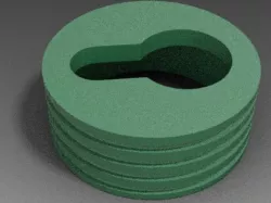 Keyhole insert