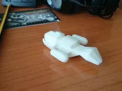Low-poly Firefly-class transport Serenity