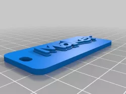 My Customized Multiline Tag or Keychain