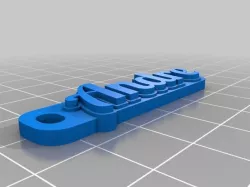My Customized Multiline Tag or Keychain