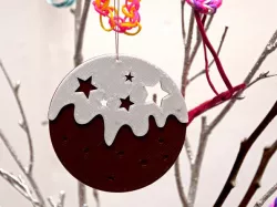 Plum Pudding / Christmas Pudding Tree Ornament