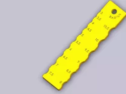 Radius template