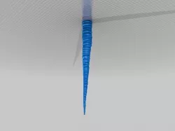 Real rippled icicle 111024.505