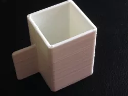 Square coffee cup