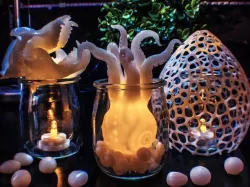 Squid in a Jar and Gorilla Skull