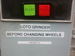 START and STOP buttons for breaker panels