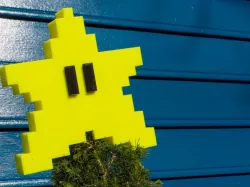 Super Mario Bros. Pixel Star Tree Topper