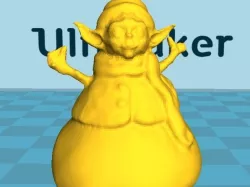 Yoda Snowman