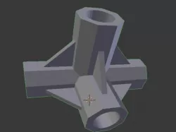 4 Way T Joint for 12mm Pipes