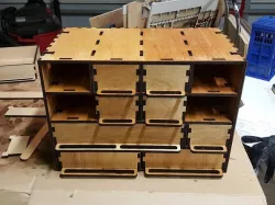 5mm - 7/32" Customizable Stacking Parts Box with Options