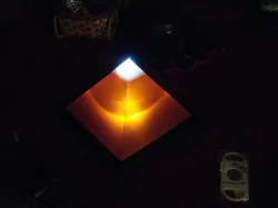 6 Inch Pyramid Lamp