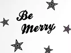 Be Merry wall decor