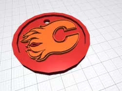 Calgary Flames Keychain