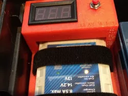 Charge controller holder + LED volt meter (solar)