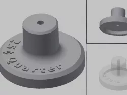 Coin Ring Center Punches (1 Euro ,2 Euro, US Quarter, US Half Dollar, US Nickel, US Penny)