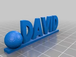 David nombre con balon