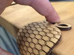Flexible laser cut Cristmas tree ornaments
