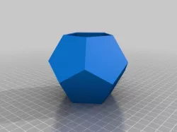 Hollow dodecahedron plus lid