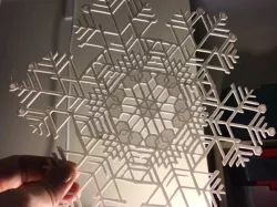 Huge Snowflakes - from the Snowflake Machine