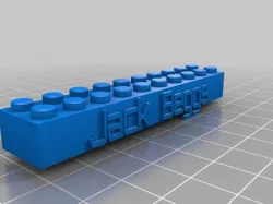 Jack Beggs Lego Block Necklace/Keychain