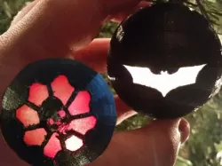 Light Up Ornaments (Batman & Gears of War)