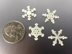 Micro Snowflakes - from the Snowflake Machine