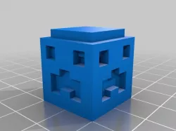 Minecraft inspired Creeper head style Checker piece(s)