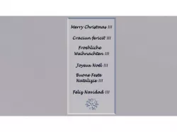 Multilingual Christmas Placca