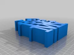 My Customized Variable WORD Sculpture