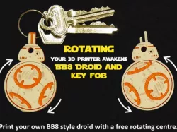 Rotating BB8 Droid and BB8 Key Fob