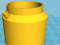 Self-watering planter for starter puck, straight shape and easily groupable