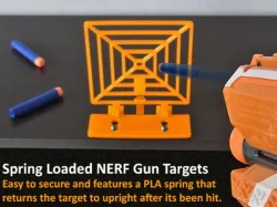 Spring Loaded Target for NERF Gun Fun!