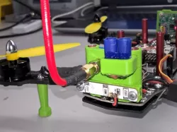ZMR250 houder video zender en EC3 connector
