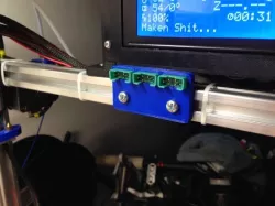 6 Pin MPX Plug (X3) Mount for 2020 or V-Slot Rail