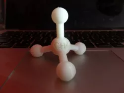 CH4- Methane Molecule model