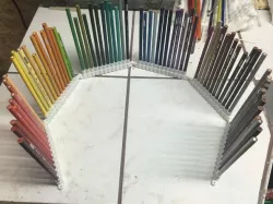 Colored pencil holder