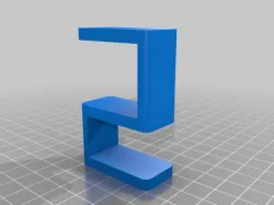 Customized Parametric Desk Hook for 1.125" desk