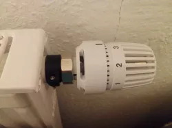Danfoss RA type valve to M30x1.5 thermostats adapter