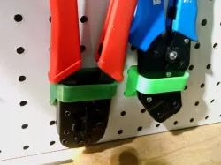 Deep Crimper Pegboard Holder - 25mm Deep 50mm Wide