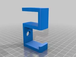 Desk Hook w/ Hole for Headphone Cable and Hook for Headphones Band