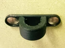 Desk mountable hinged cable holder