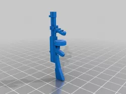 Double Barreled Thompson SMG For GI Joe Figures