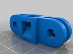 Double male GoPro bar
